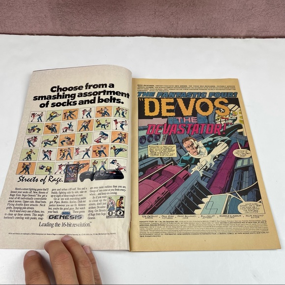 Marvel Comics Fantastic Four December 1991 - Picture 6 of 7